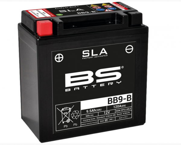 Batterie 12V/9Ah (BB9-B) PK PX Lusso Elestart wartungsfrei Typ BS