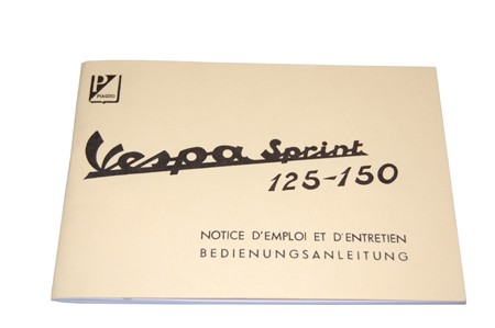 Bedienungsanleitung deutsch Vespa125/150 ´66 GT/Sprint