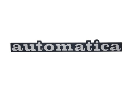 Schriftzug Backe 'automatica'